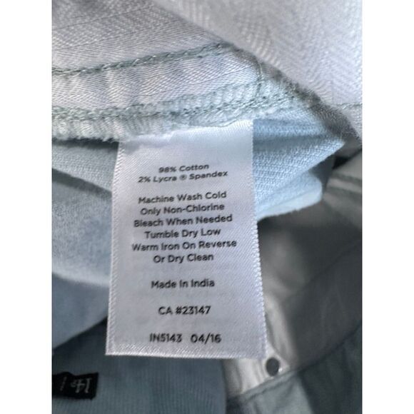 Talbots Pants Womens‎ 14P Petite Boyfriend Aqua Flawless 5-Pocket Corduroy NEW - Picture 5 of 10